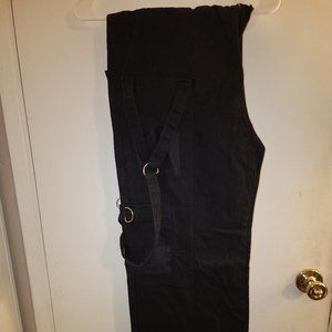 HOT TOPIC Black Cargo Pants NWT 36x32 36w 32L Wide Leg Cargo